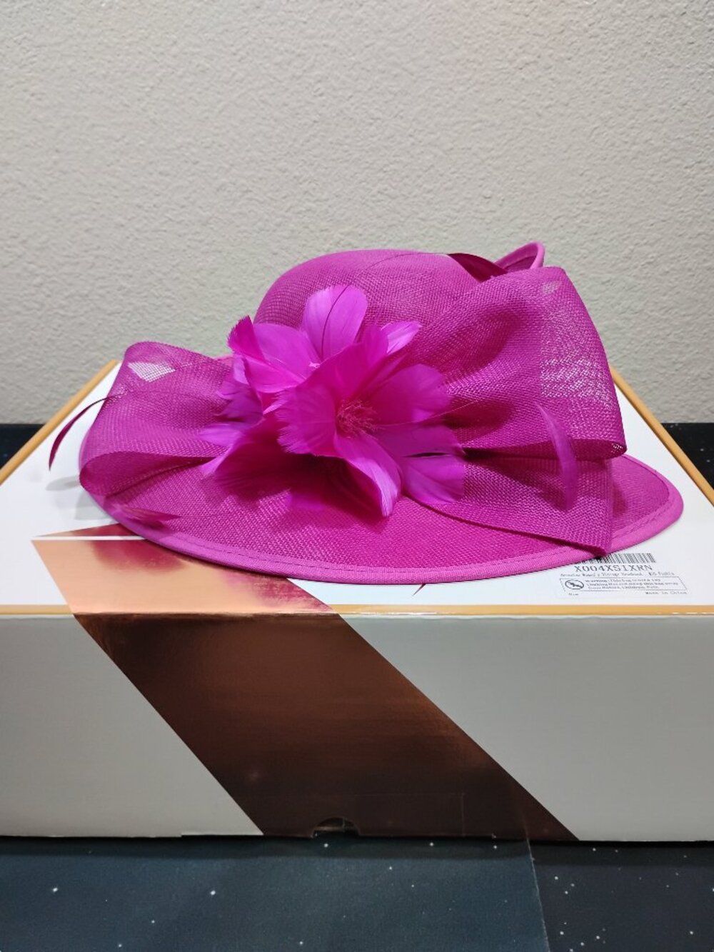 Pink Fascinator Hat Tea Party Women Kentucky Derby Wedding Church Cocktail